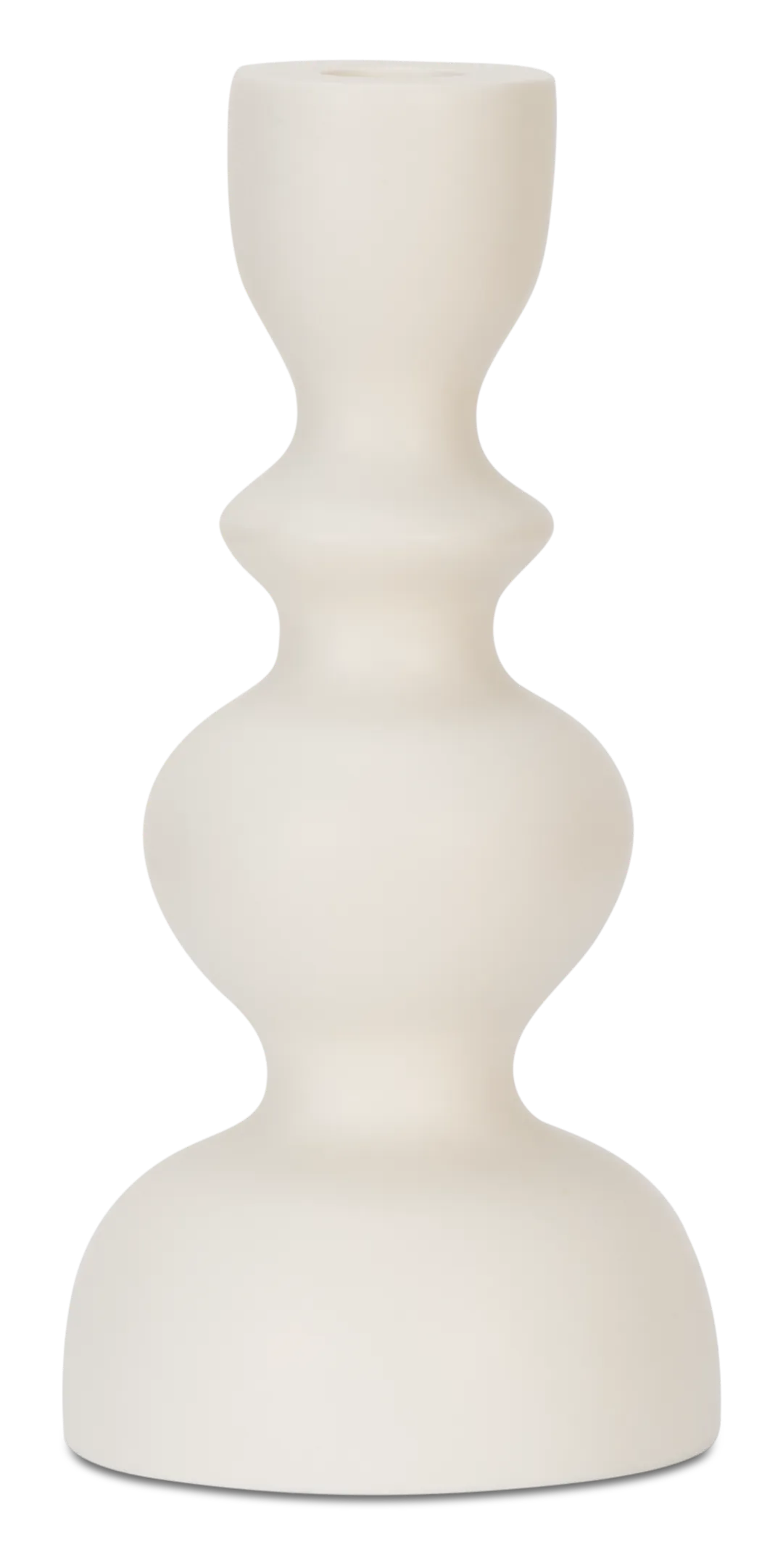 Ula White Candle Holder