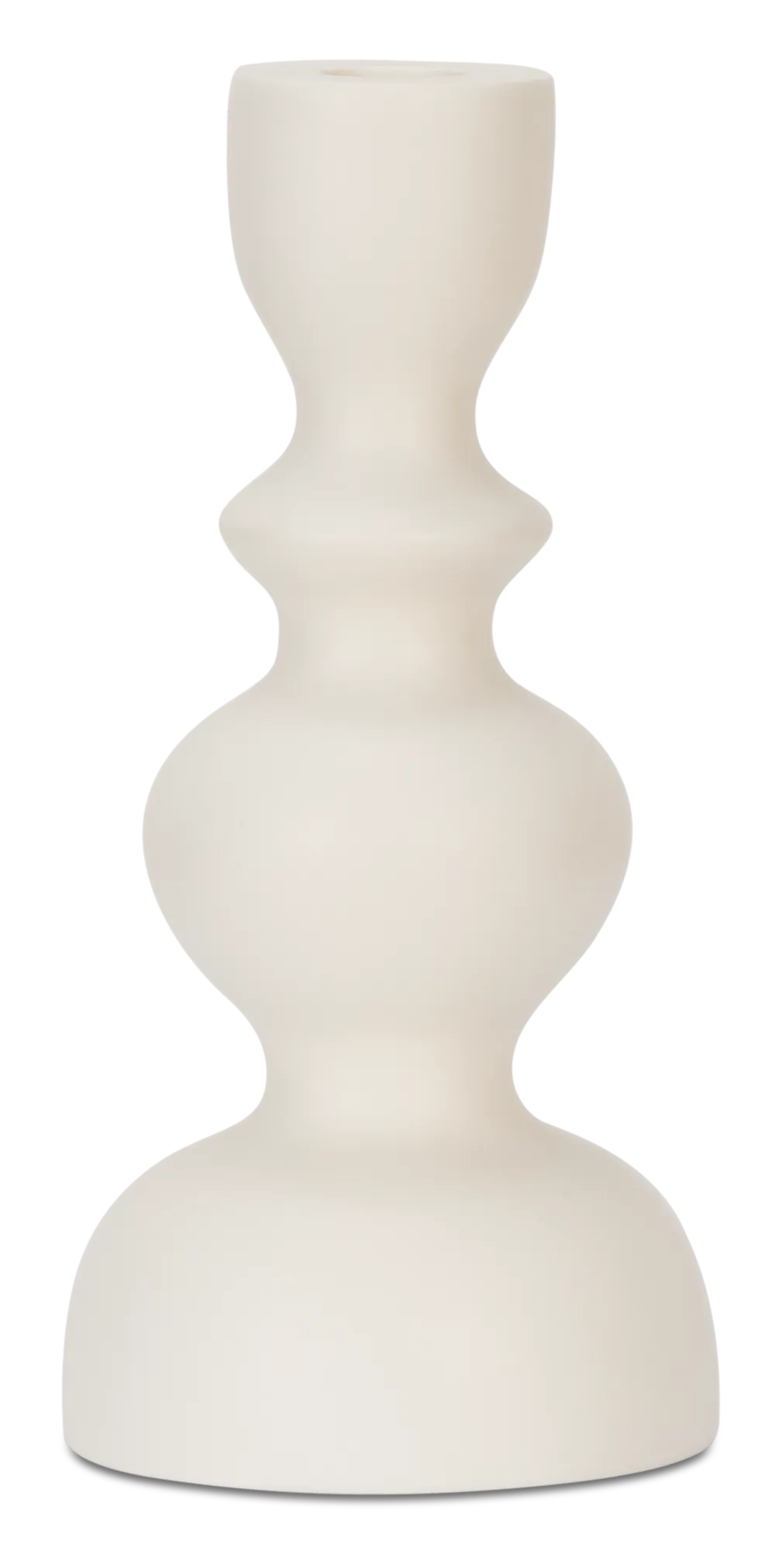Ula White Candle Holder