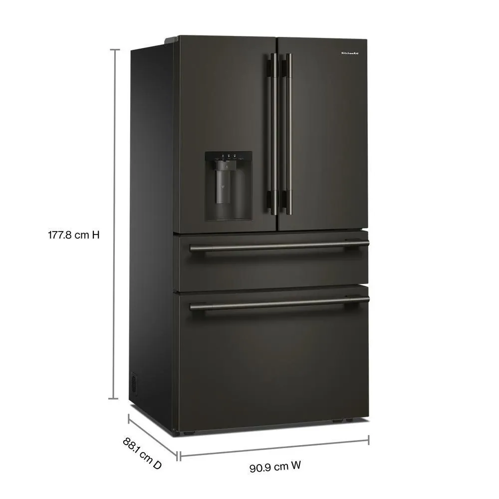 Kitchenaid 436 Series Black French Door Refrigerator