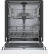 Bosch 100 Series White 24" Built In Dishwasher