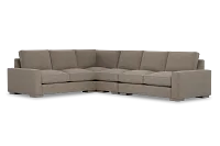 Edgewater Elite Brown Medium Two-arm Sectional