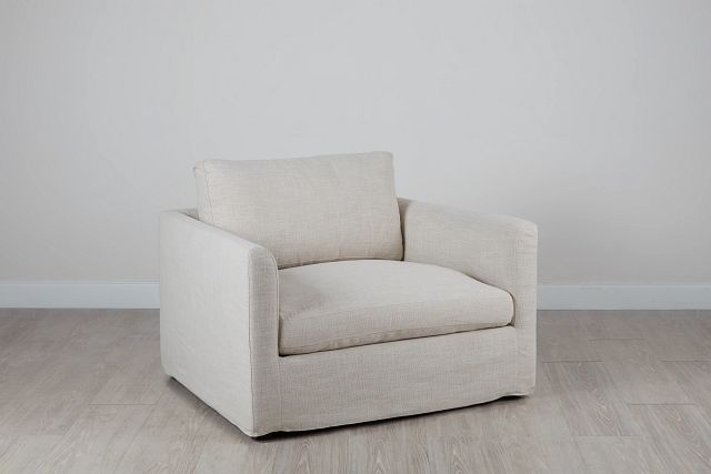 Willow Light Beige Fabric Chair