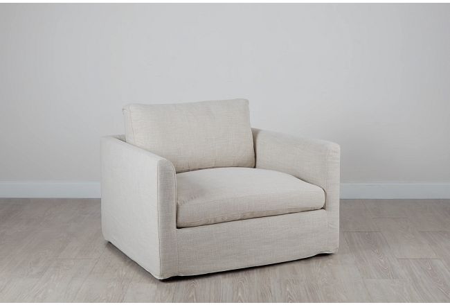 Willow Light Beige Fabric Chair