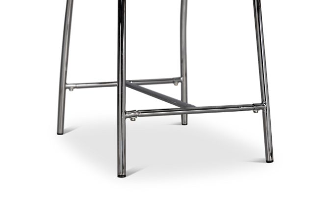 Vienna White 24" Upholstered Barstool