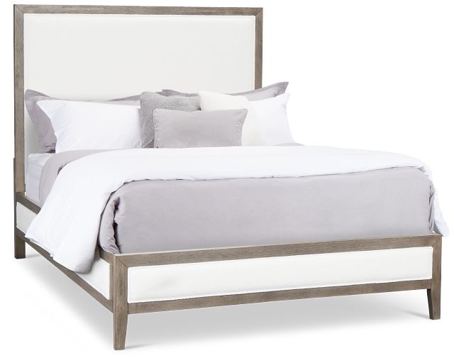 Alden Gray Uph Platform Bed