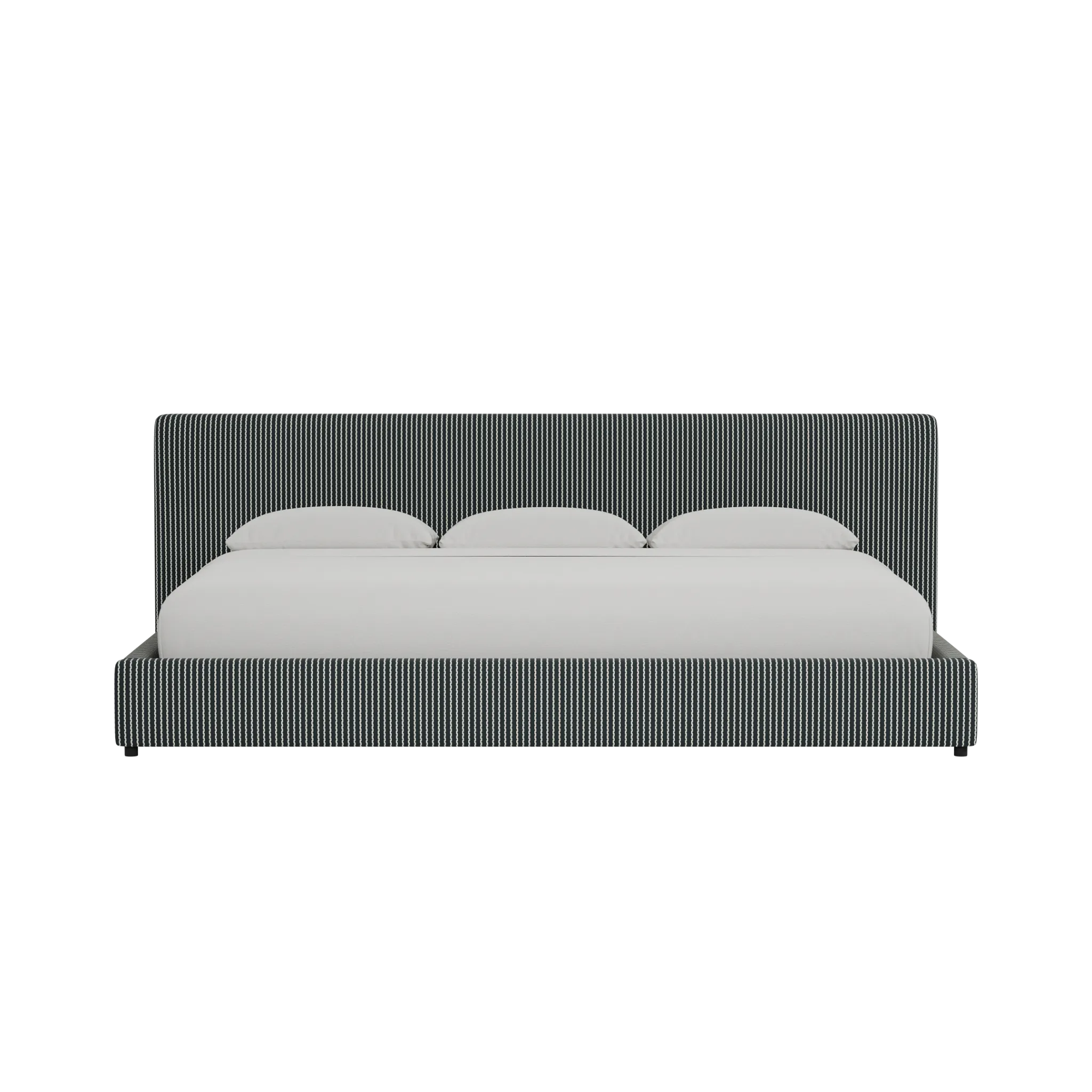 Grayton Lucy Navy 44" Upholstered Platform Bed