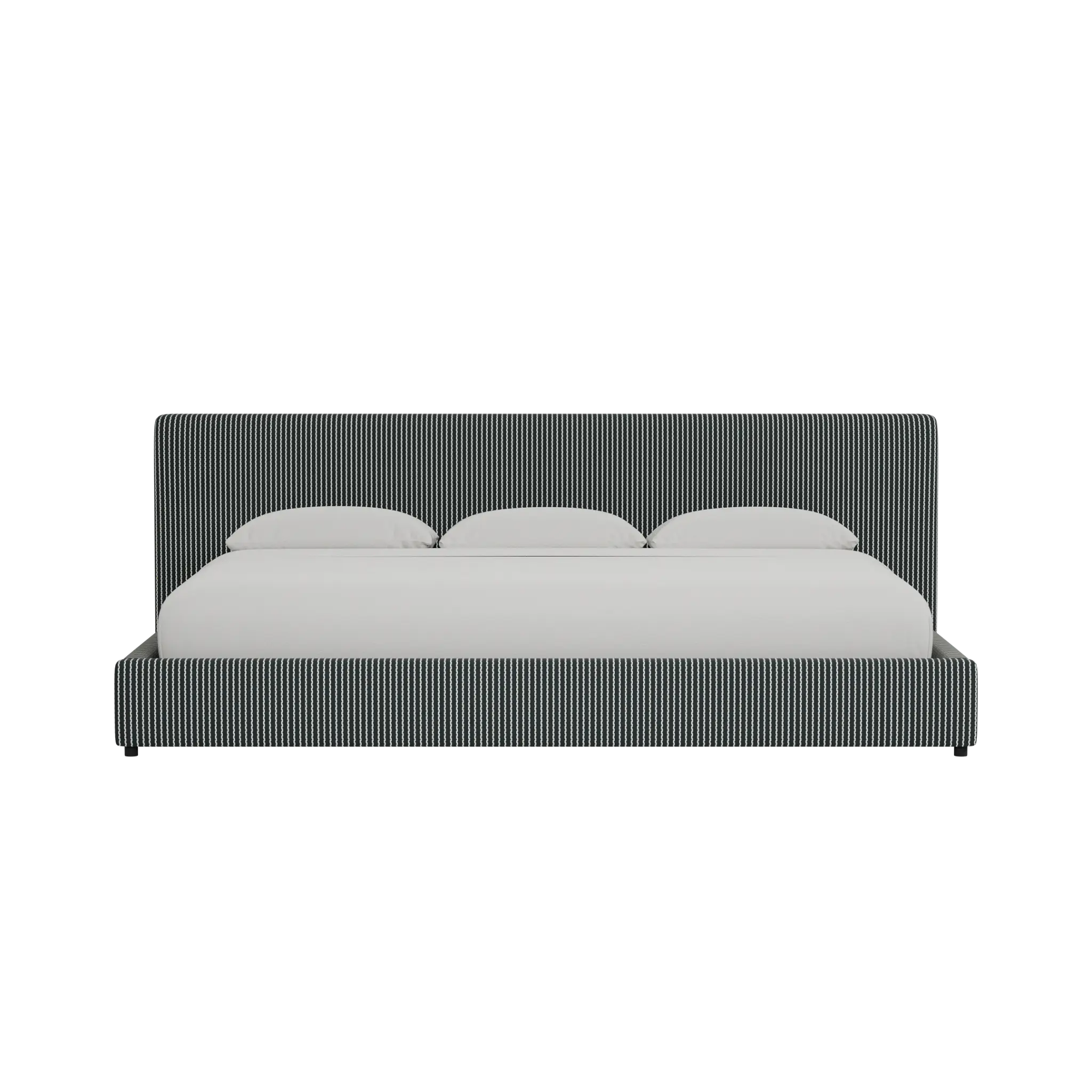 Grayton Lucy Navy 44" Upholstered Platform Bed Grayton Lucy Navy 44" Upholstered Platform Bed