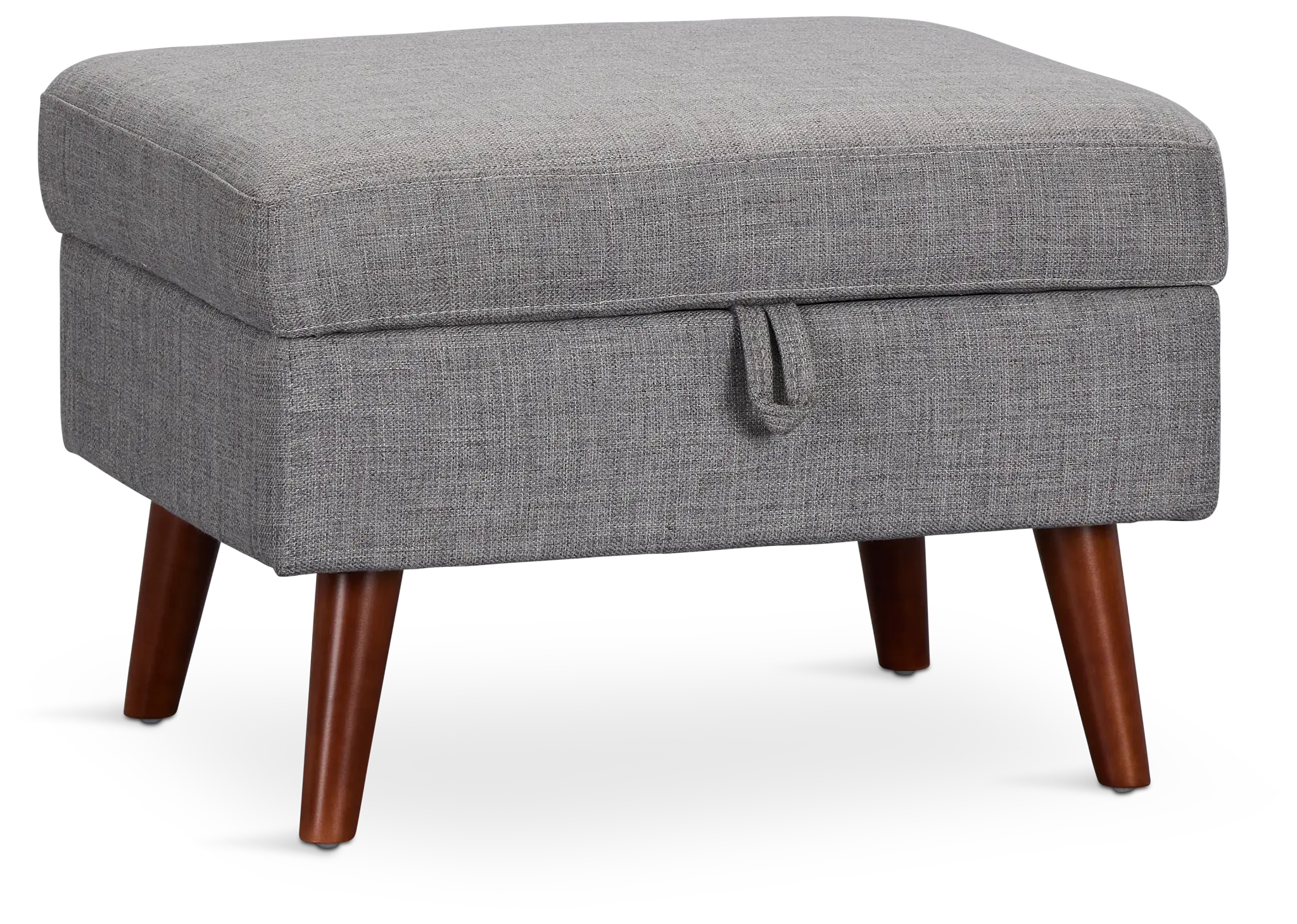 Raya Light Gray Fabric Storage Ottoman Raya Light Gray Fabric Storage Ottoman