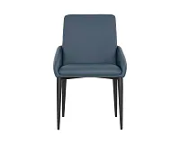 Dillon Dark Blue Upholstered Arm Chair