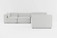 Destin Delray Pewter Fabric 6-piece Modular Sectional