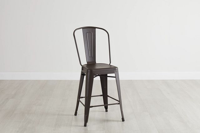 Harlow Dark Tone Metal 24" Barstool