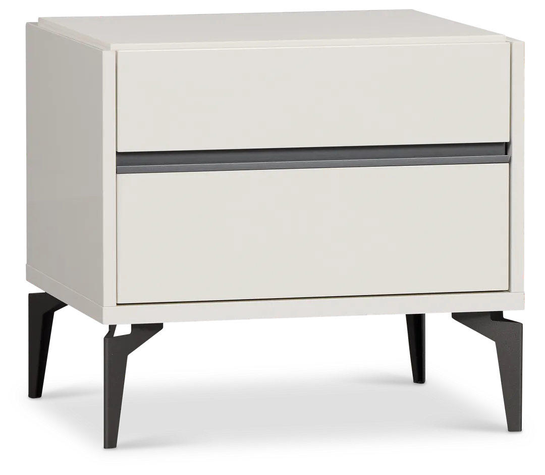 Oslo White Nightstand