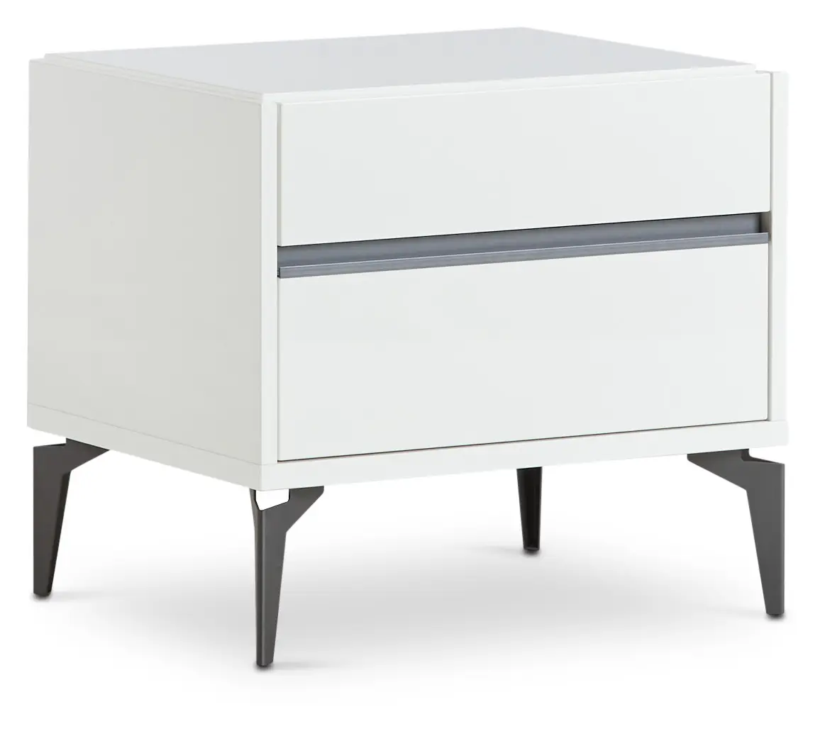 Oslo White Nightstand Oslo White Nightstand