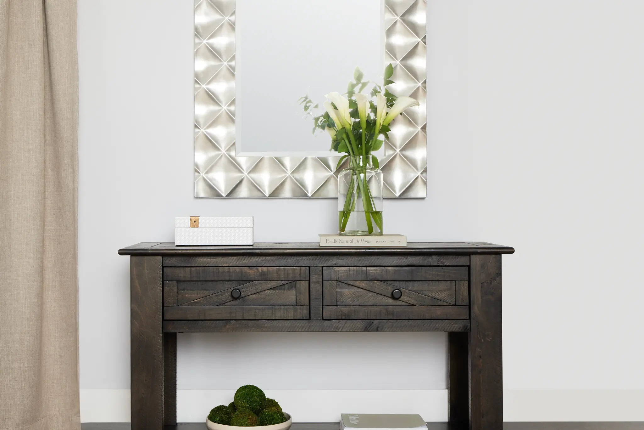 Garrett Dark Tone Storage Sofa Table Garrett Dark Tone Storage Sofa Table