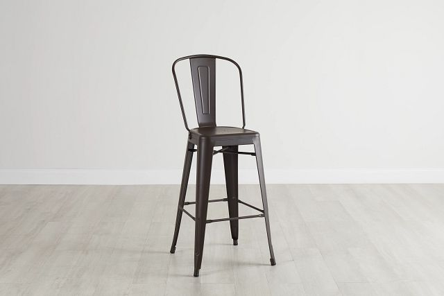 Harlow Dark Tone Metal 30" Barstool