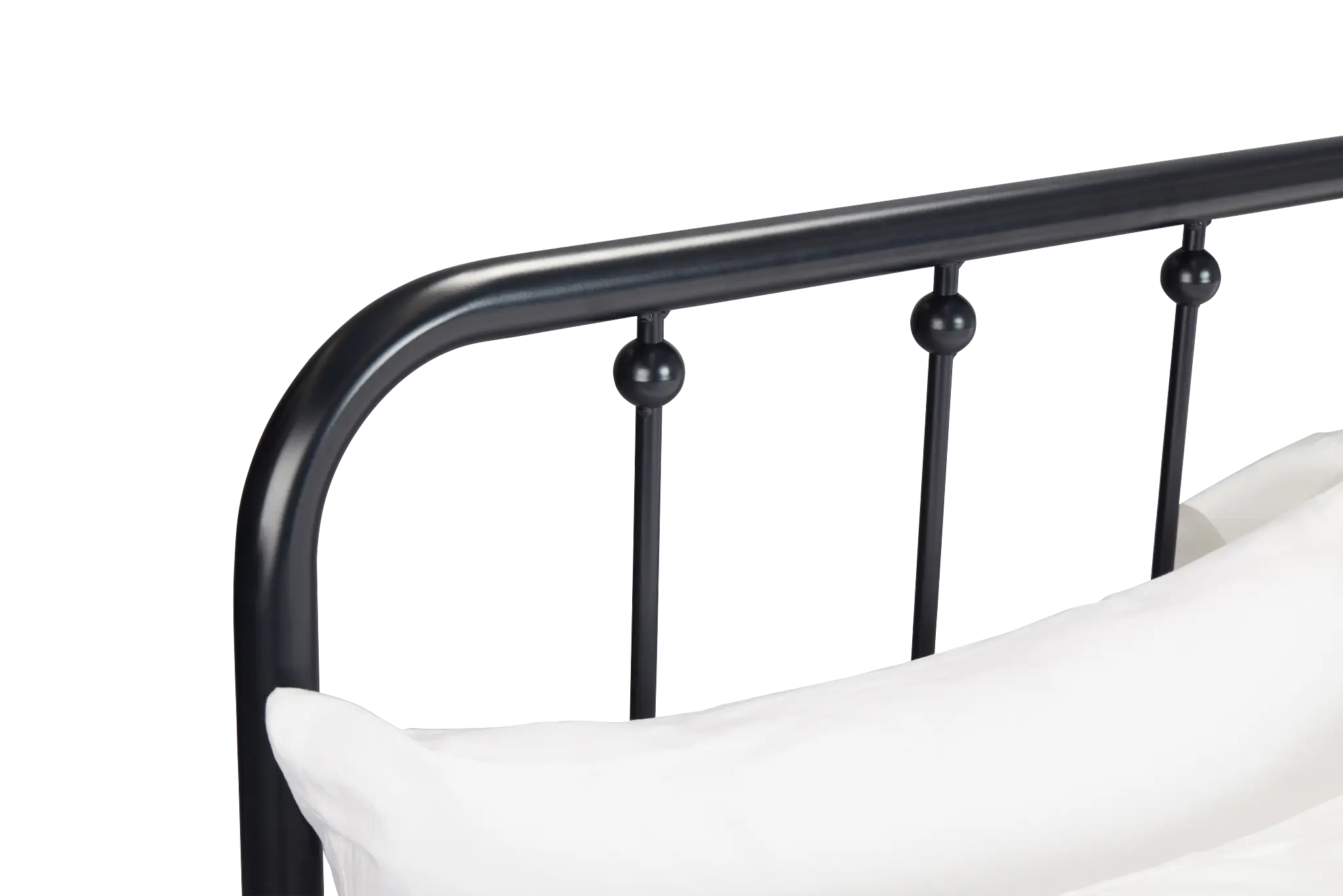 Rory Black Metal Panel Bed Rory Black Metal Panel Bed