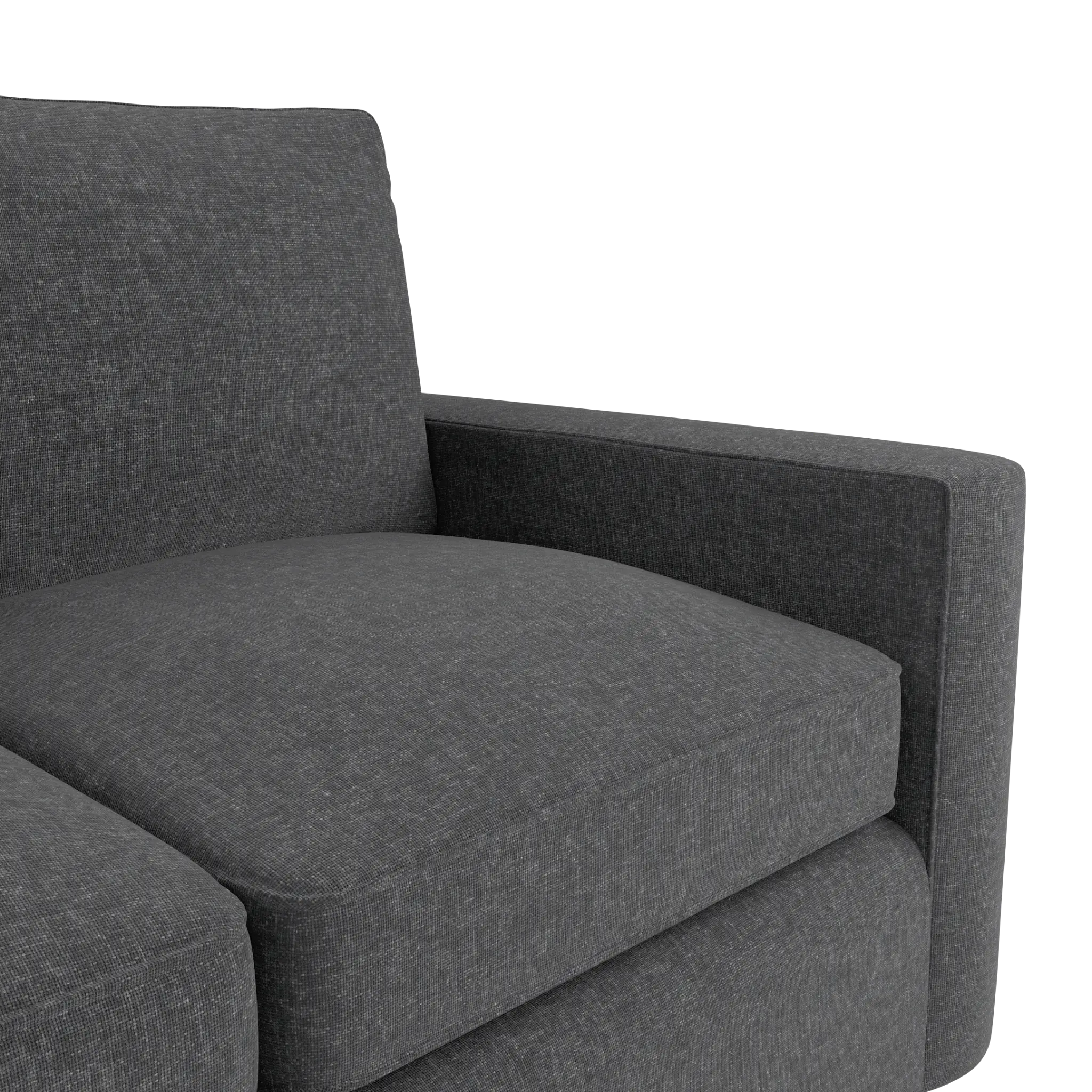 Siesta Delray Dark Gray Fabric Loveseat Siesta Delray Dark Gray Fabric Loveseat