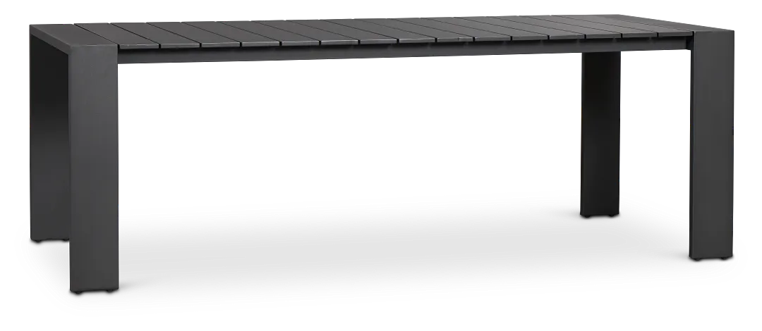 Sunrise Dark Gray 86" Rectangular Table