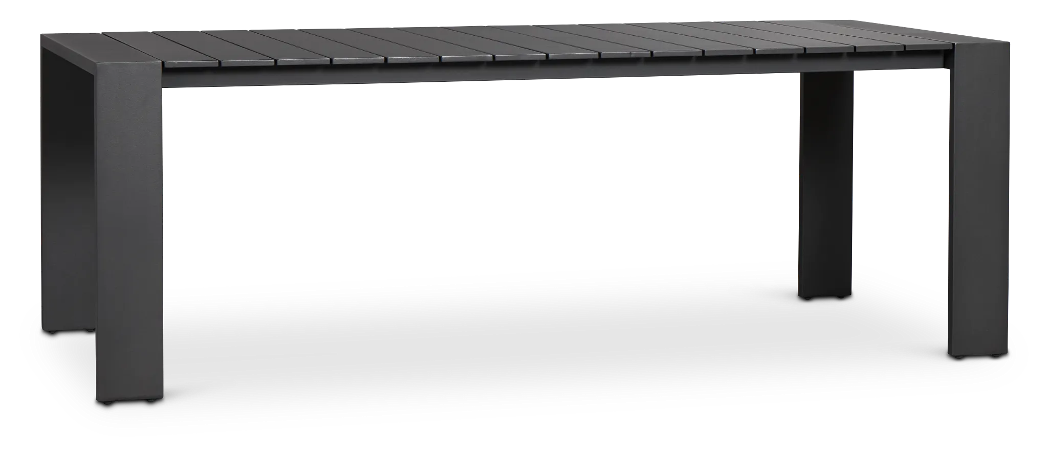 Sunrise Dark Gray 86" Rectangular Table