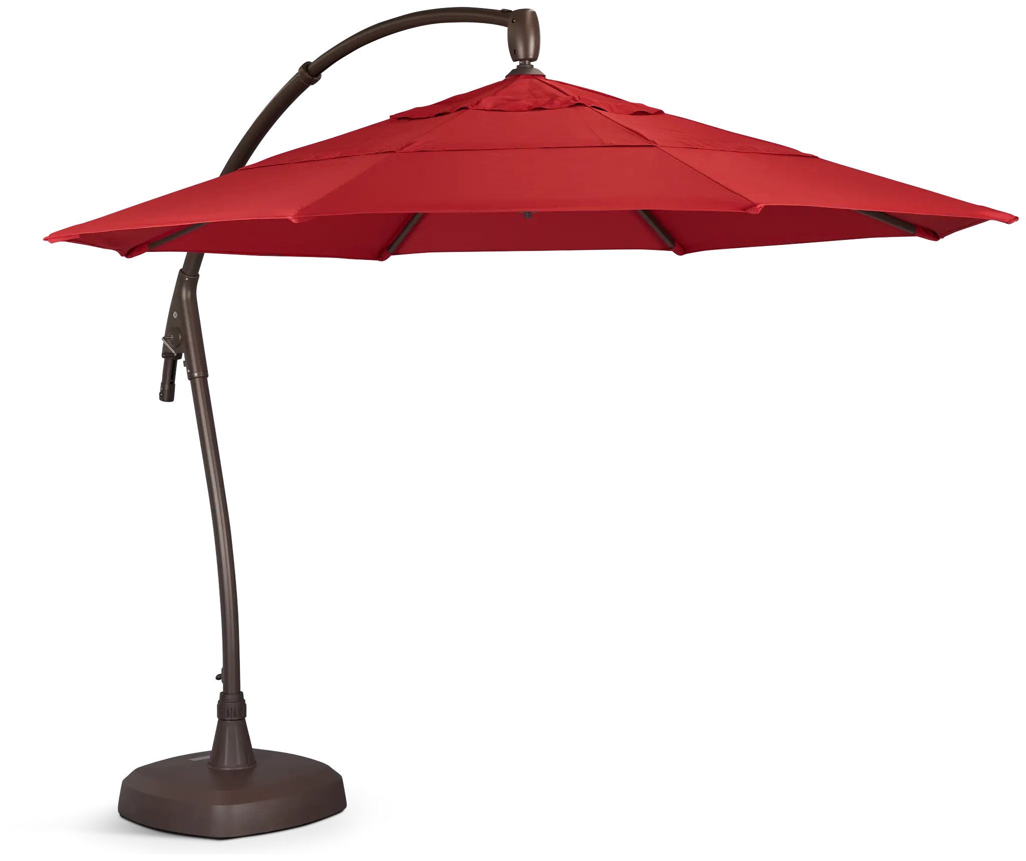 Belize Red Cantilever Umbrella Set Belize Red Cantilever Umbrella Set