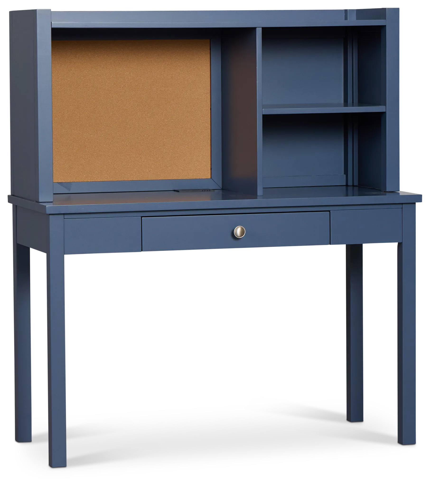 Charleston Dark Blue 1-drawer Desk & Hutch