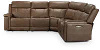 Jayden Brown Micro Small Two-arm Power Reclining Sectional