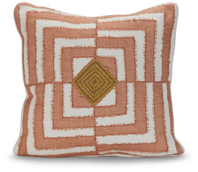 Polaris Pink 22" Square Accent Pillow