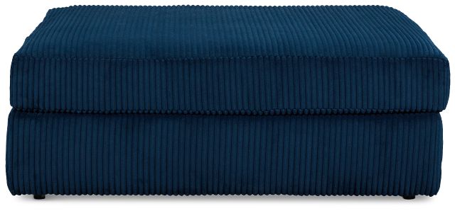 Charlie Dark Blue Fabric Cocktail Ottoman