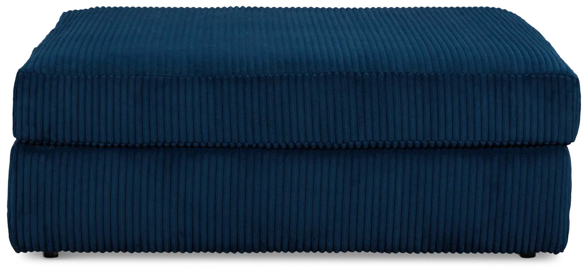 Charlie Dark Blue Fabric Cocktail Ottoman Charlie Dark Blue Fabric Cocktail Ottoman