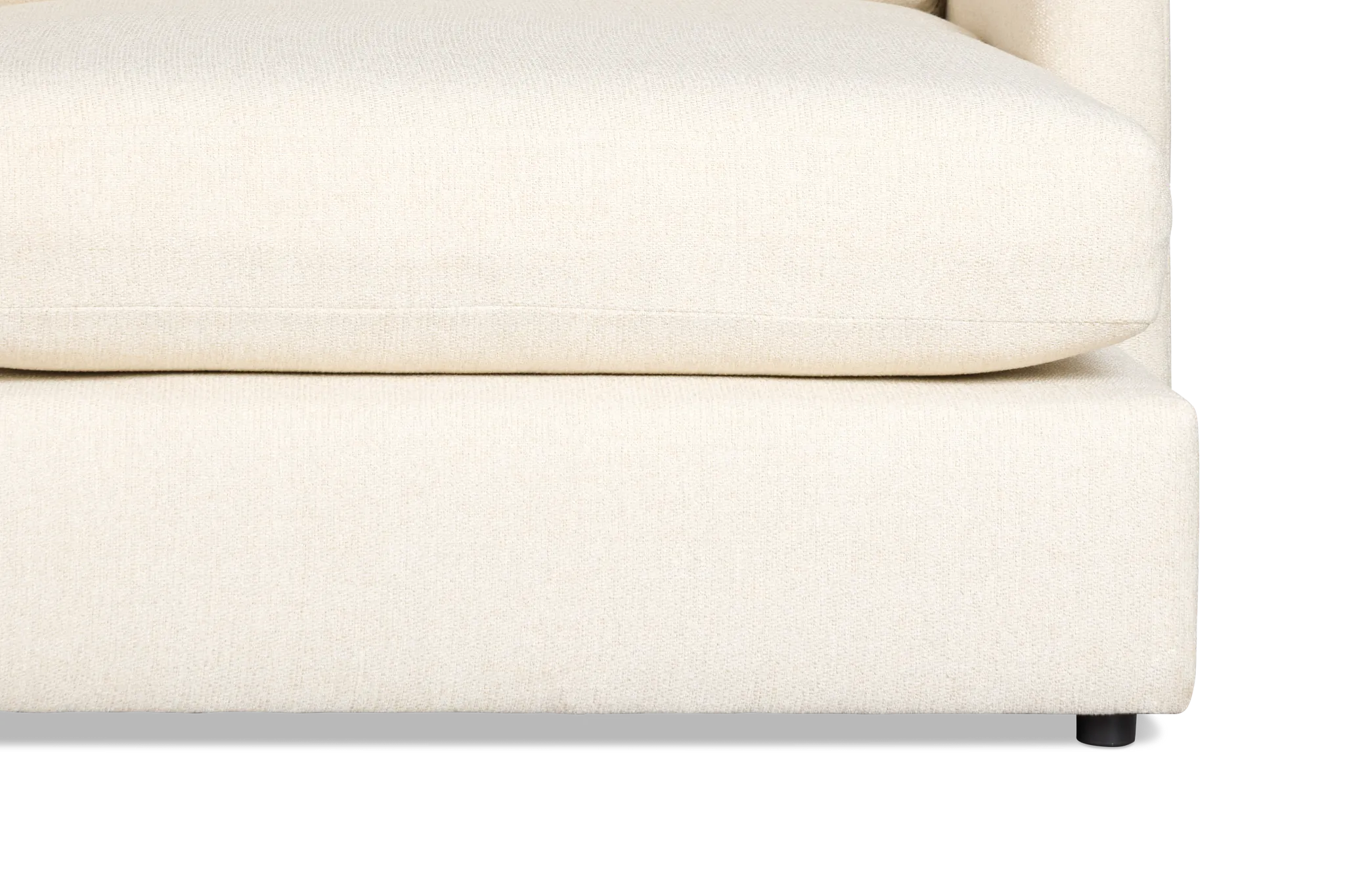 Maxwell Light Beige Fabric Medium Right Chaise Sectional