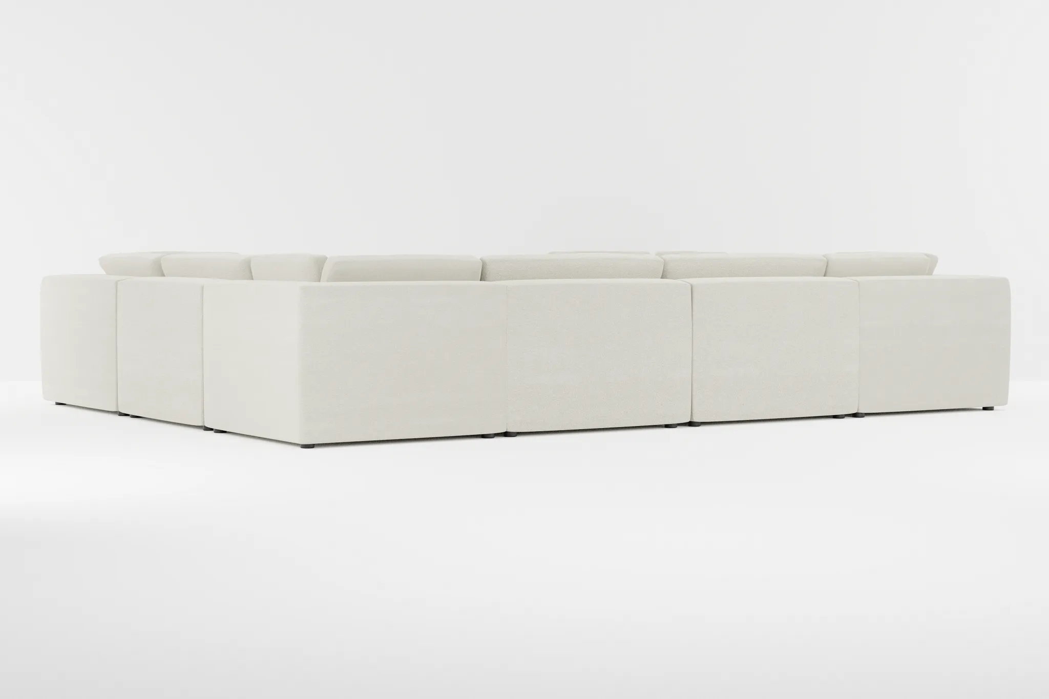 Destin Elite Ivory Fabric 8-piece Modular Sectional