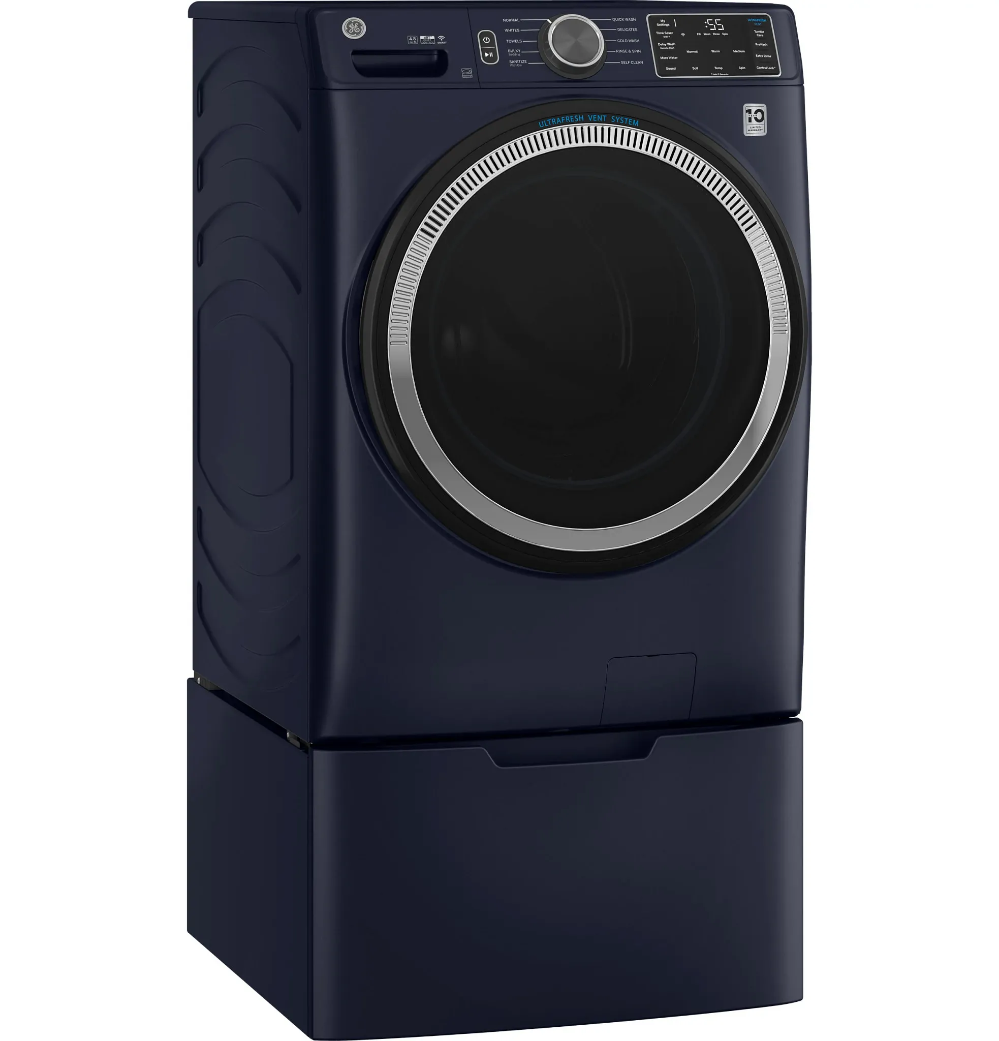 Ge 550 Series Blue Front Load Washer