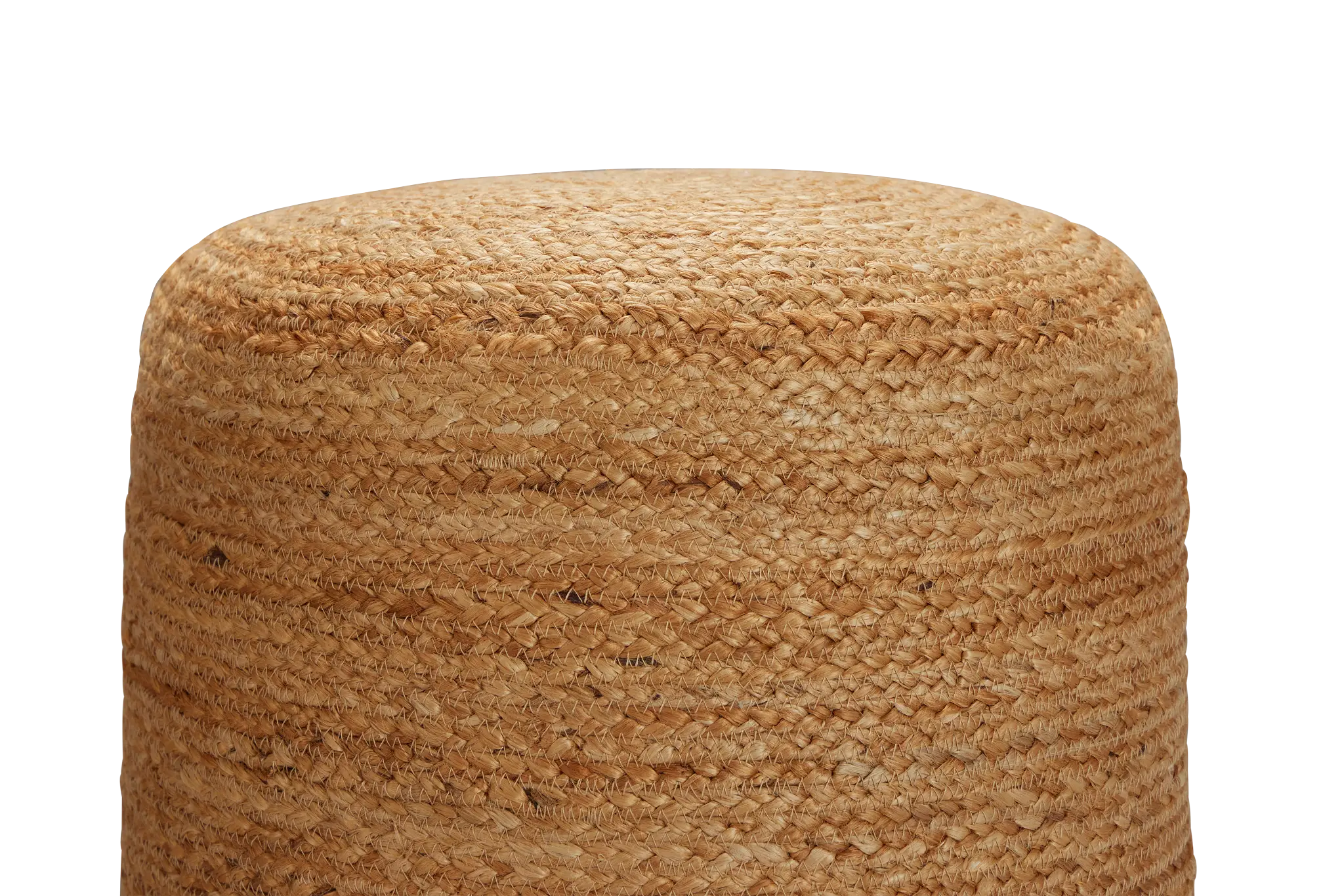 Alani Light Brown Round Accent Pouf Alani Light Brown Round Accent Pouf