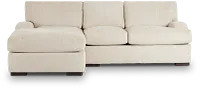 Alpha Beige Fabric Left Chaise Sectional