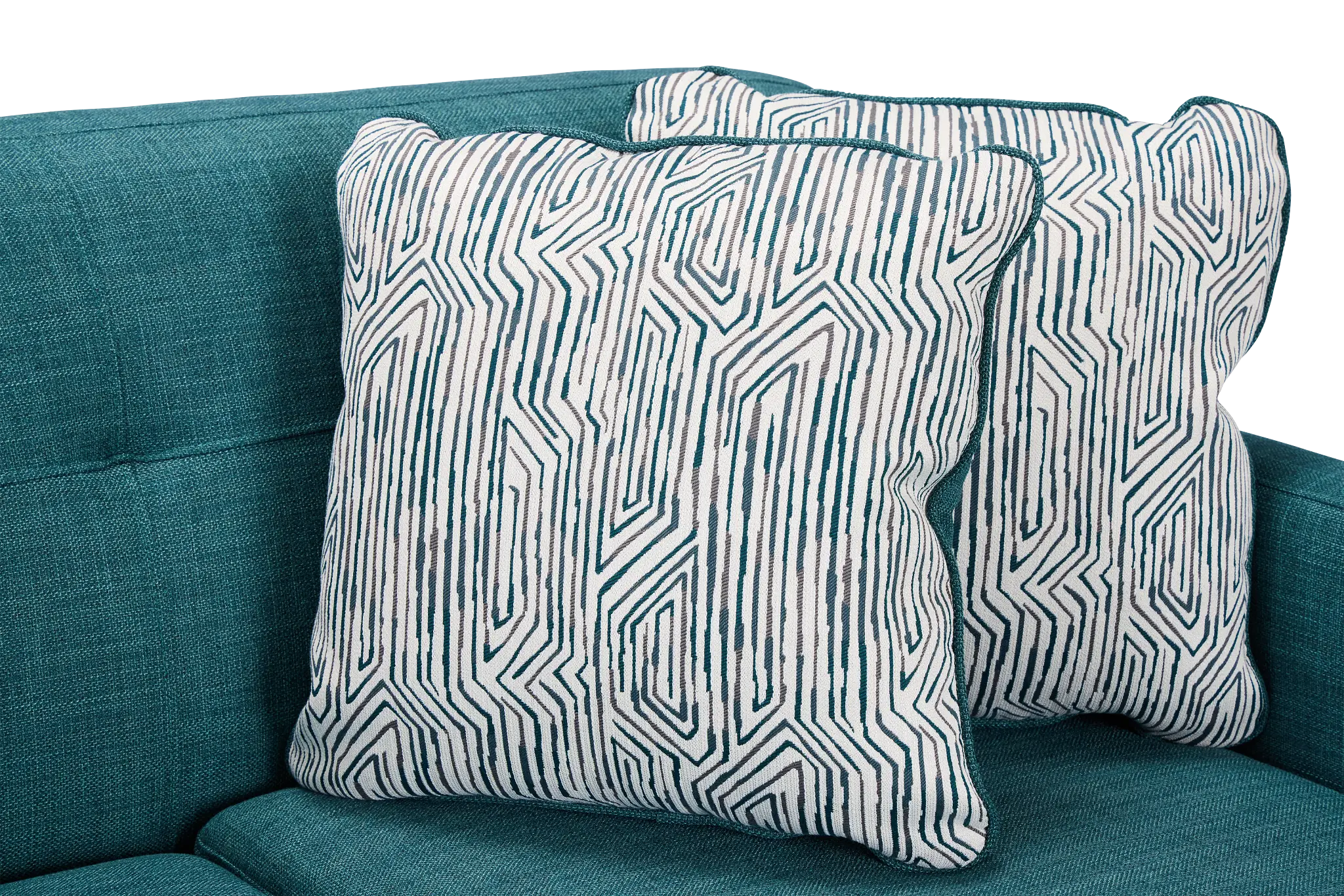 Raya Dark Teal Fabric Chaise Sectional Raya Dark Teal Fabric Chaise Sectional