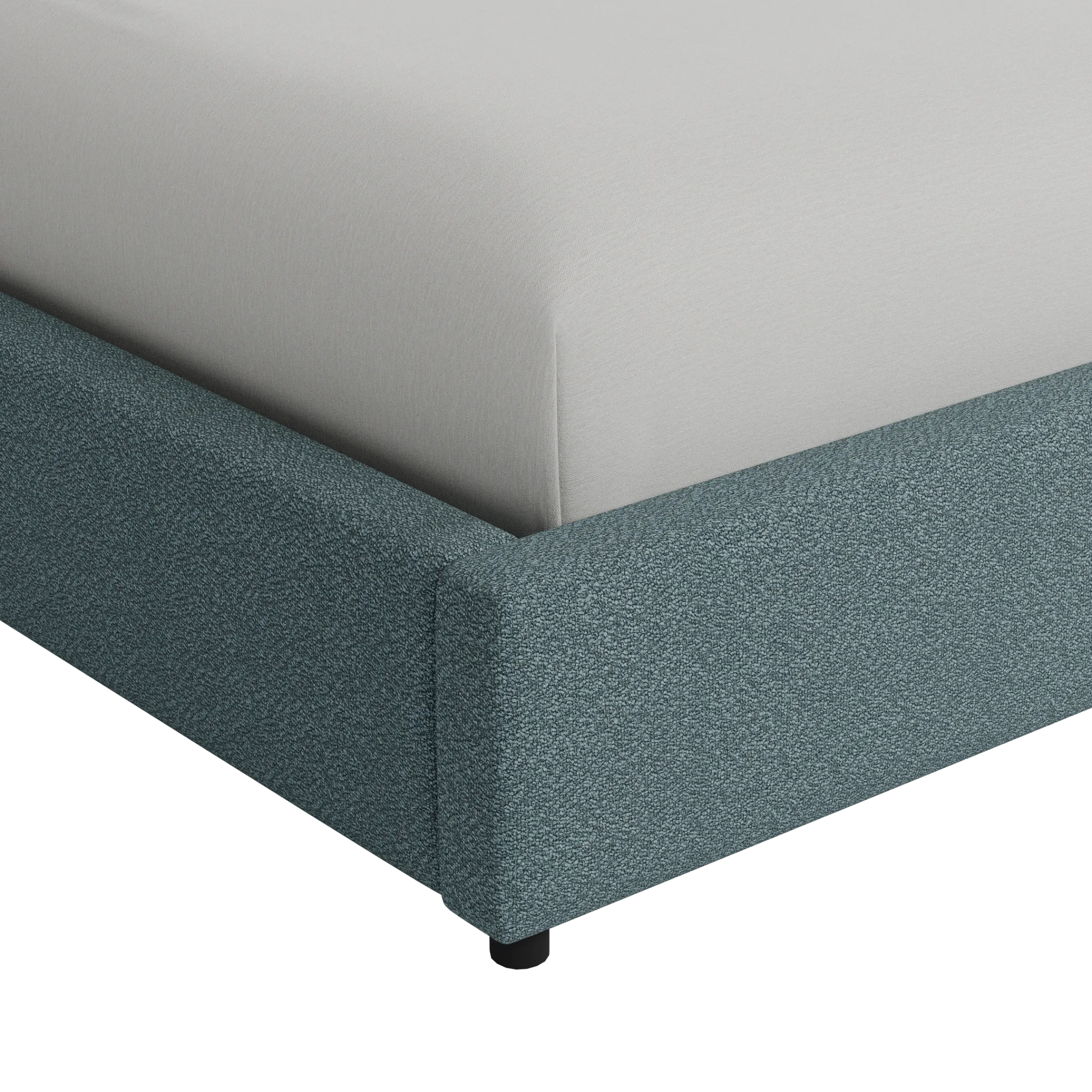 Grayton Sutton Blue 44" Upholstered Platform Bed