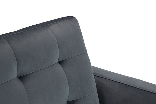 Mila Gray Velvet Chair