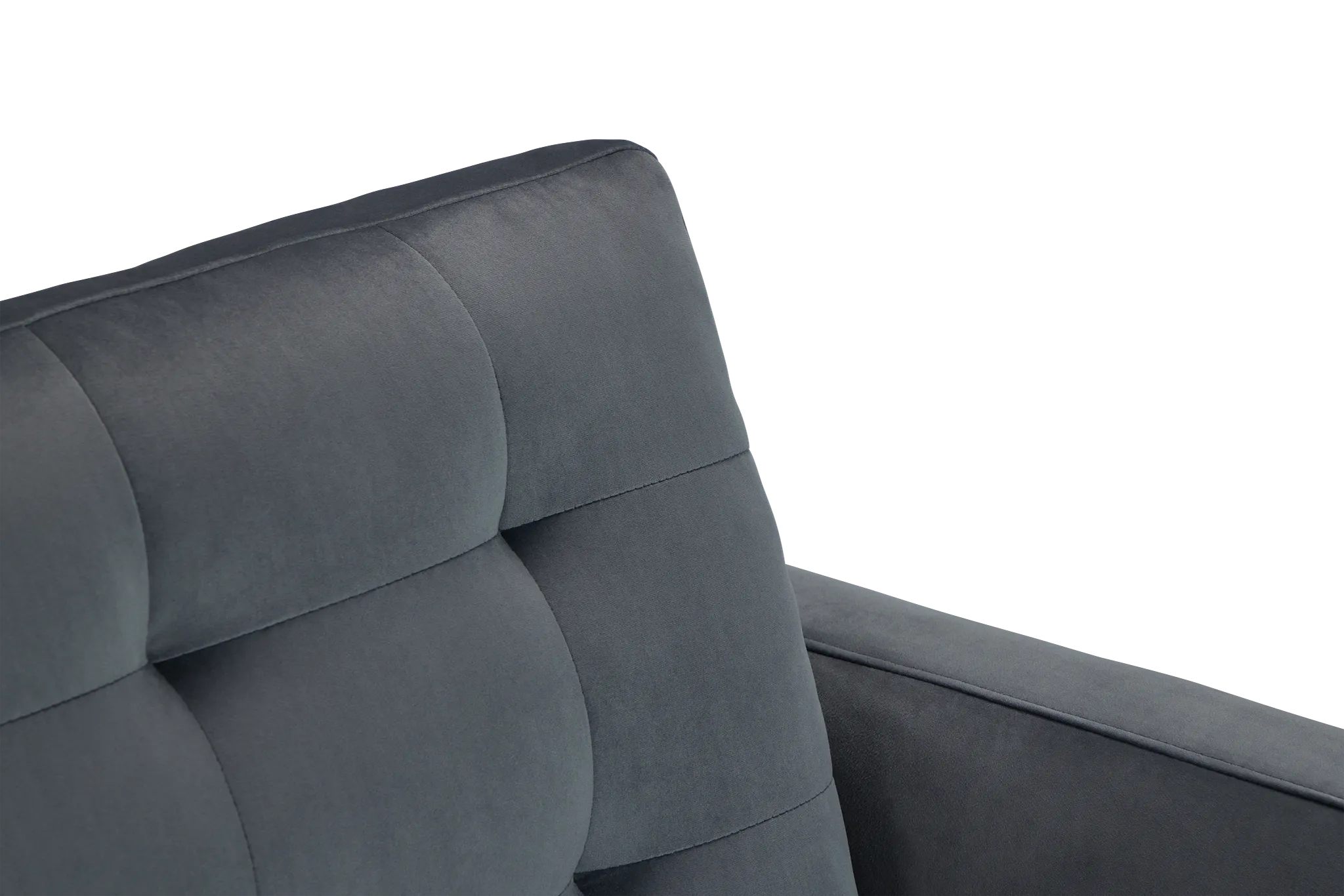 Mila Gray Velvet Chair
