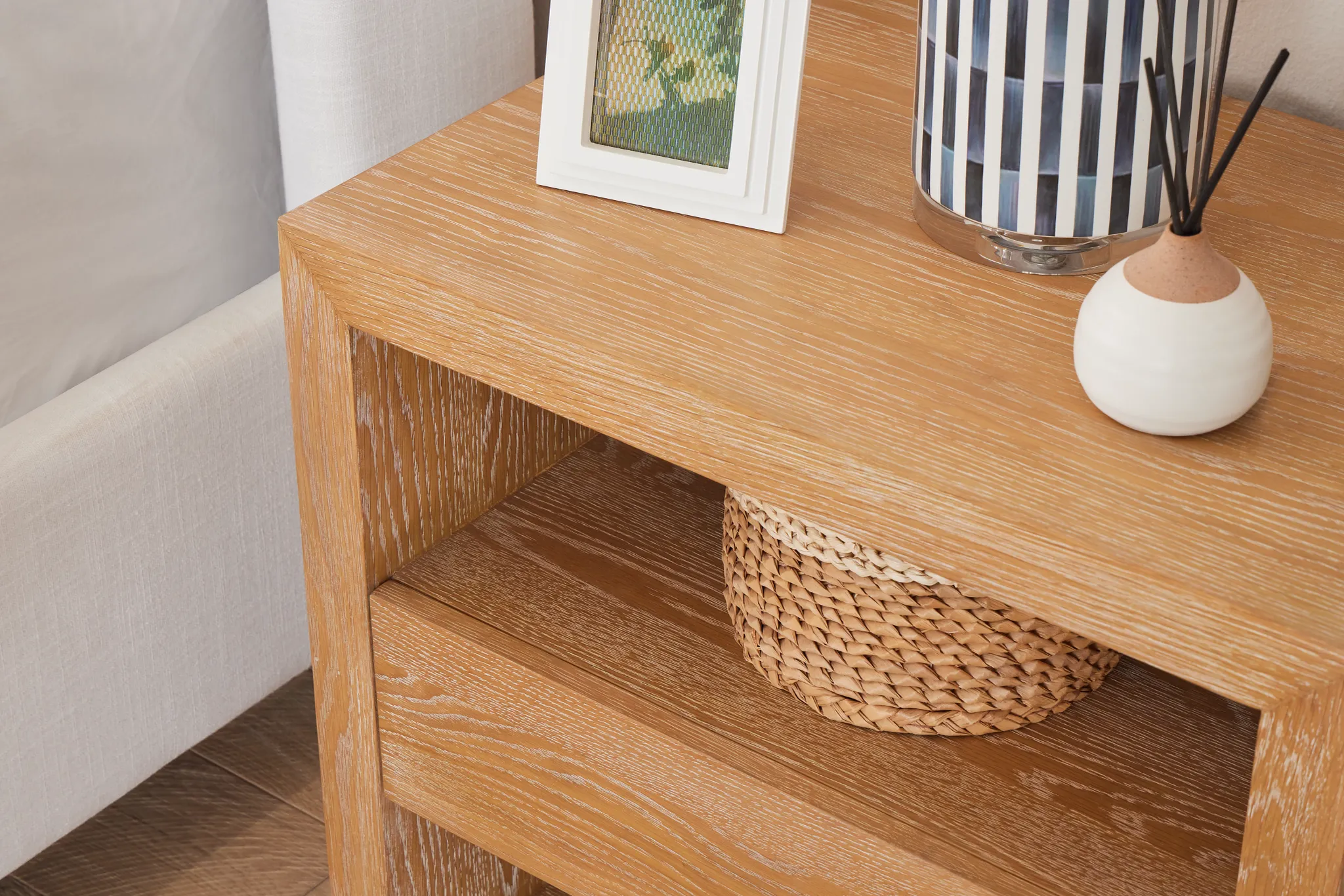 Nantucket Light Tone Open Nightstand