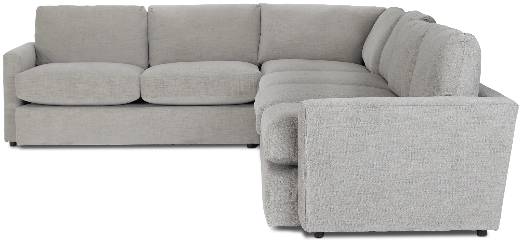 Noah Gray Fabric Medium Two-arm Sectional Noah Gray Fabric Medium Two-arm Sectional