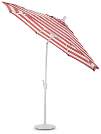 Capri Red Stripe Umbrella Set