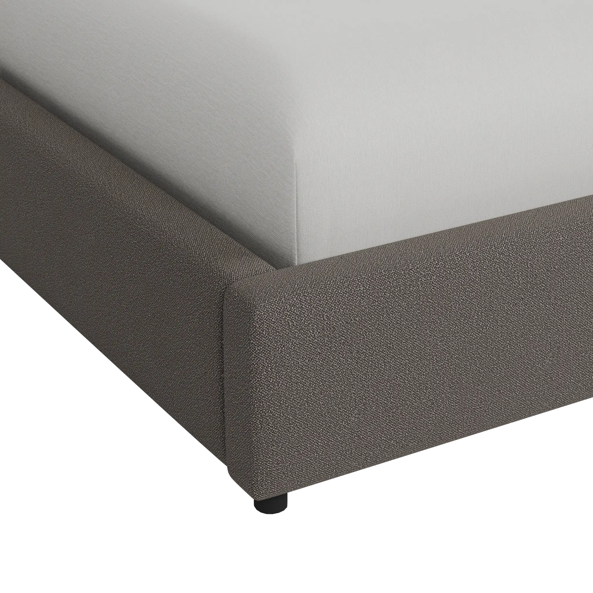 Grayton Revenue Beige 44" Upholstered Platform Bed Grayton Revenue Beige 44" Upholstered Platform Bed