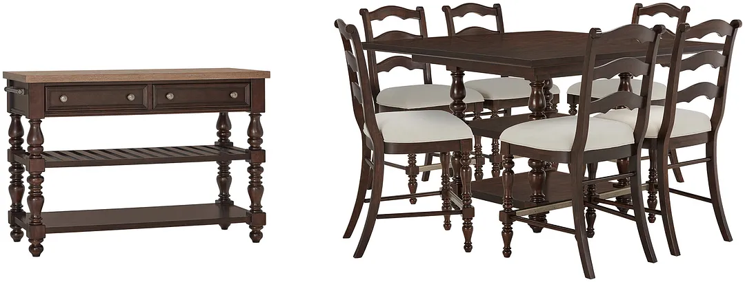 Savannah Dark Tone High Dining Room