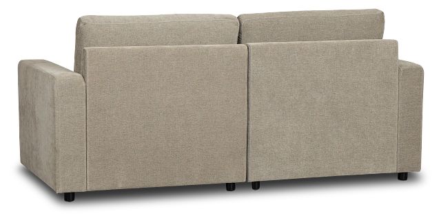Addie Gray Fabric 2-piece Modular Storage Sofa