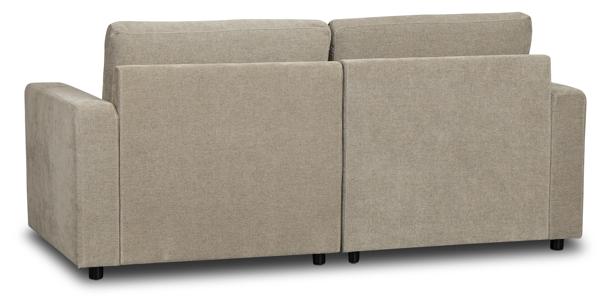 Addie Gray Fabric 2-piece Modular Storage Sofa