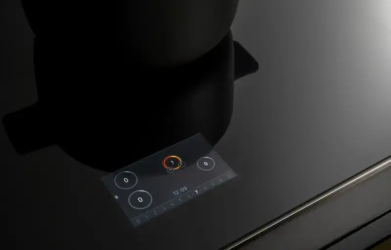 Bertazzoni Black Glass Tft Display & Metal Frame Stainless Steel 36" Induction Cook Top Bertazzoni Black Glass Tft Display & Metal Frame Stainless Steel 36" Induction Cook Top