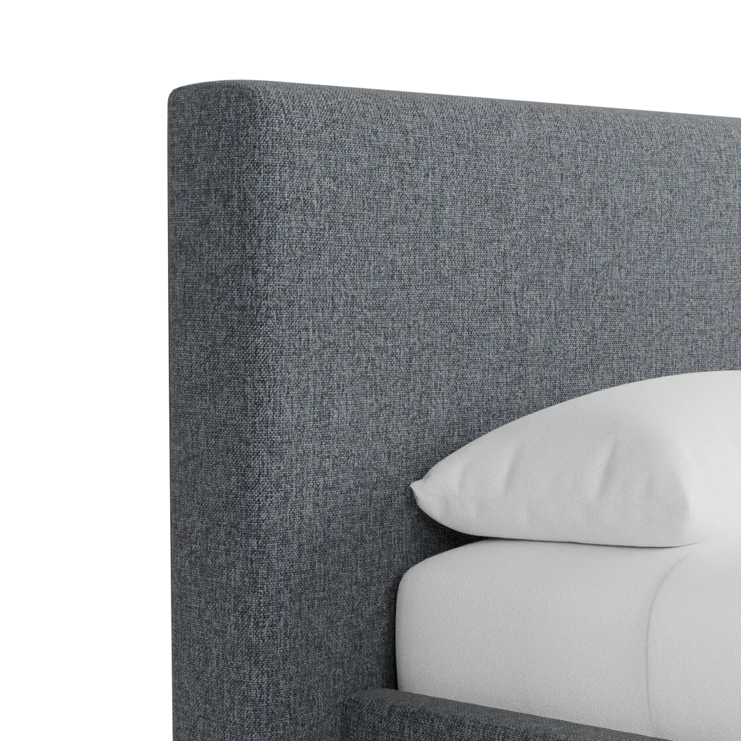 Gayton Elavation Gray 44" Upholstered Platform Bed Gayton Elavation Gray 44" Upholstered Platform Bed