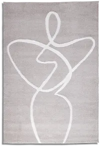 Mimi Gray 5x8 Area Rug