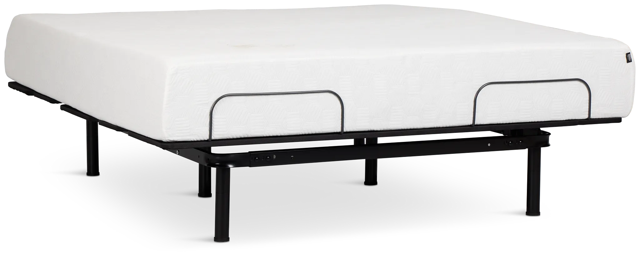 Rest & Renew By Zinus Gel Memory Foam Mattress 12" Medium Slat Adjustable Mattress Set