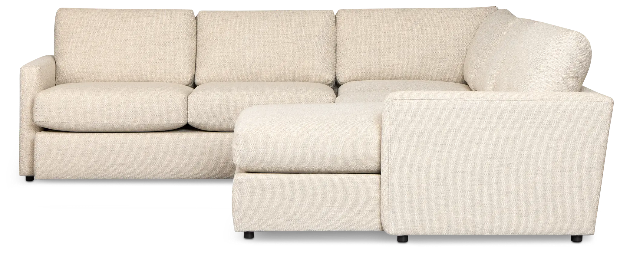 Maxwell Light Gray Fabric Medium Right Chaise Sectional Maxwell Light Gray Fabric Medium Right Chaise Sectional